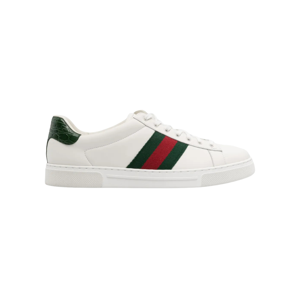 Tênis Gucci Ace de couro