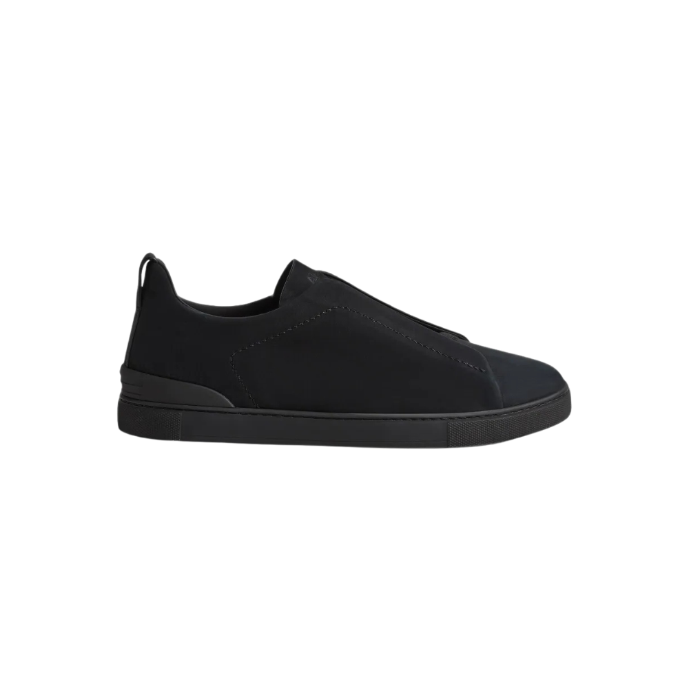 Zegna Triple Stitch Secondskin Camurça Black