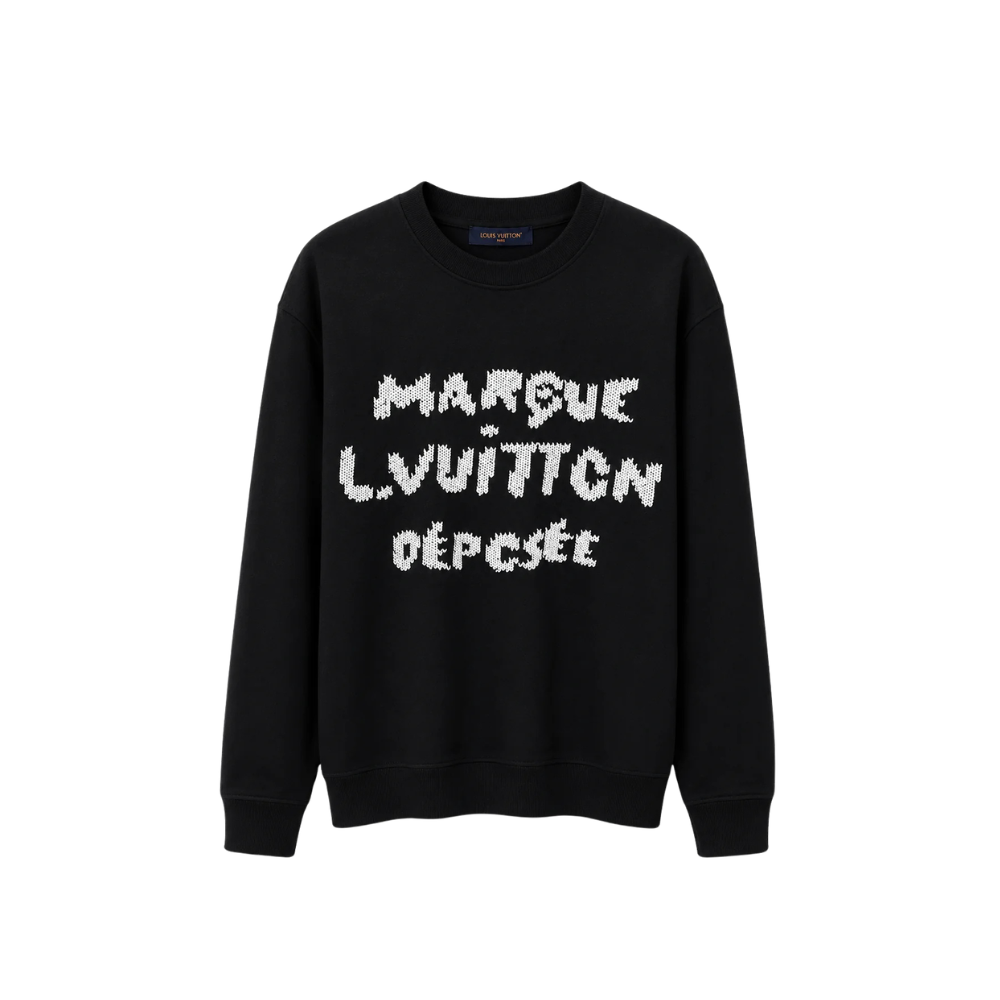Moletom com Assinatura Bordada Louis Vuitton