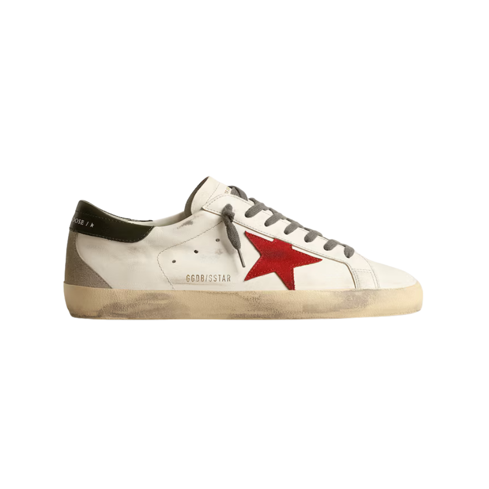 Golden Goose Super-Star talão vermelho