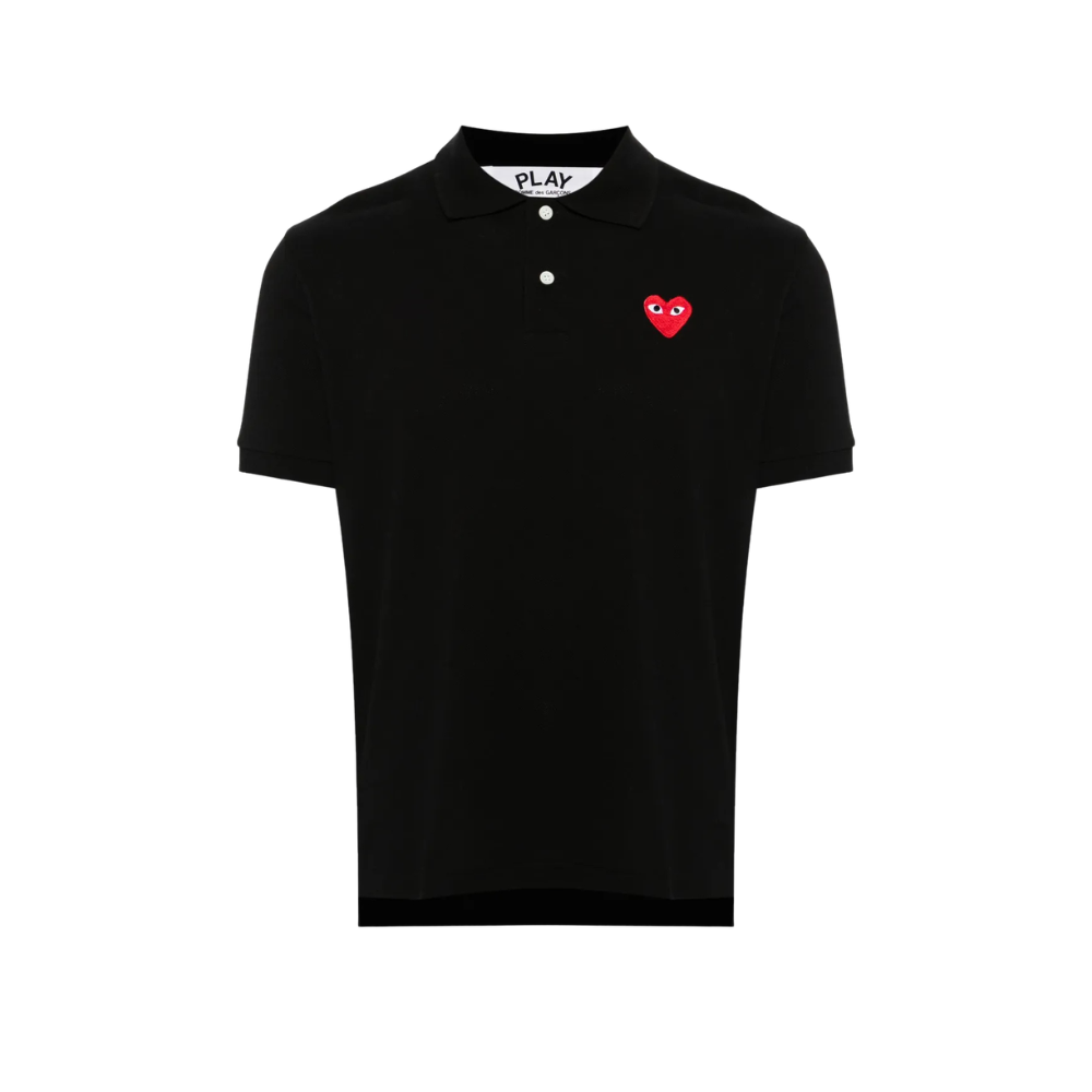 Camisa Polo CDG Play Preta